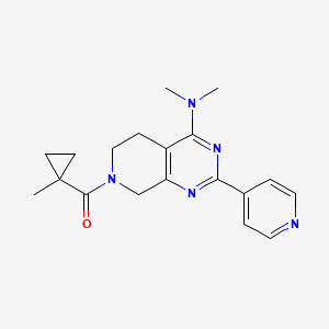 N,N-dimethyl-7-[(1-methylcyclopropyl)carbonyl]-2-pyridin-4-yl-5,6,7,8-tetrahydropyrido[3,4-d]pyrimidin-4-amine