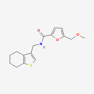 molecular formula C16H19NO3S B5370564 5-(methoxymethyl)-N-(4,5,6,7-tetrahydro-1-benzothien-3-ylmethyl)-2-furamide 