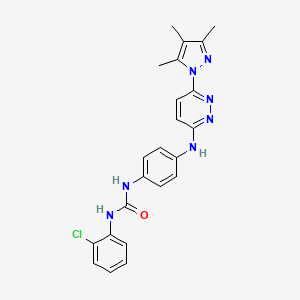 N-(2-chlorophenyl)-N'-(4-{[6-(3,4,5-trimethyl-1H-pyrazol-1-yl)-3-pyridazinyl]amino}phenyl)urea