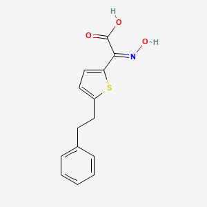 (hydroxyimino)[5-(2-phenylethyl)-2-thienyl]acetic acid