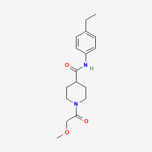 N-(4-ethylphenyl)-1-(methoxyacetyl)-4-piperidinecarboxamide