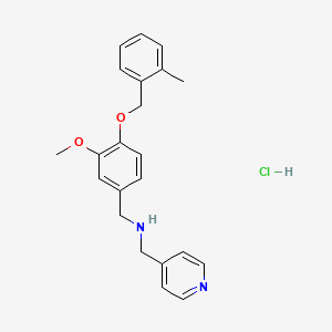 {3-methoxy-4-[(2-methylbenzyl)oxy]benzyl}(4-pyridinylmethyl)amine hydrochloride