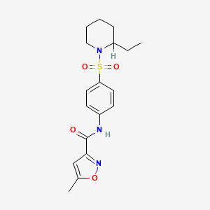 N-{4-[(2-ethyl-1-piperidinyl)sulfonyl]phenyl}-5-methyl-3-isoxazolecarboxamide