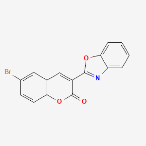 3-(1,3-benzoxazol-2-yl)-6-bromo-2H-chromen-2-one