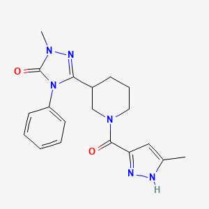 2-methyl-5-{1-[(3-methyl-1H-pyrazol-5-yl)carbonyl]piperidin-3-yl}-4-phenyl-2,4-dihydro-3H-1,2,4-triazol-3-one