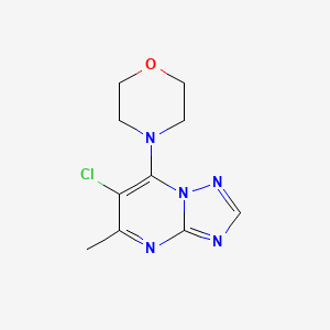 6-chloro-5-methyl-7-(4-morpholinyl)[1,2,4]triazolo[1,5-a]pyrimidine