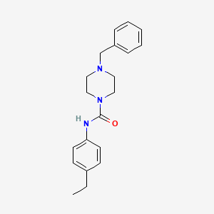 molecular formula C20H25N3O B5370735 4-benzyl-N-(4-ethylphenyl)-1-piperazinecarboxamide 