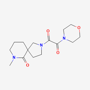 molecular formula C15H23N3O4 B5370802 7-methyl-2-[morpholin-4-yl(oxo)acetyl]-2,7-diazaspiro[4.5]decan-6-one 