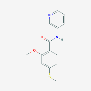 molecular formula C14H14N2O2S B5370838 2-methoxy-4-(methylthio)-N-3-pyridinylbenzamide 