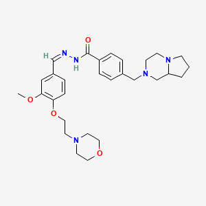 4-(hexahydropyrrolo[1,2-a]pyrazin-2(1H)-ylmethyl)-N'-{3-methoxy-4-[2-(4-morpholinyl)ethoxy]benzylidene}benzohydrazide