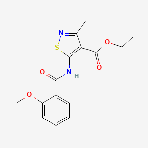 ethyl 5-[(2-methoxybenzoyl)amino]-3-methyl-4-isothiazolecarboxylate