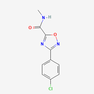 molecular formula C10H8ClN3O2 B5370853 3-(4-chlorophenyl)-N-methyl-1,2,4-oxadiazole-5-carboxamide 