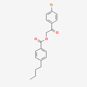 molecular formula C19H19BrO3 B5370882 2-(4-bromophenyl)-2-oxoethyl 4-butylbenzoate 