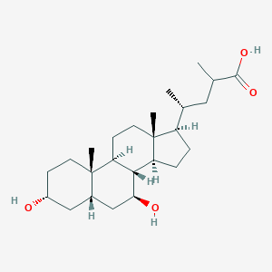 molecular formula C25H42O4 B053709 23-Methylursodeoxycholic acid CAS No. 113301-20-5