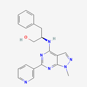 (2R)-2-{[1-methyl-6-(3-pyridinyl)-1H-pyrazolo[3,4-d]pyrimidin-4-yl]amino}-3-phenyl-1-propanol