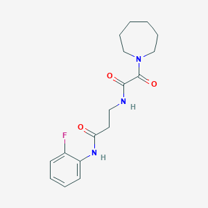 N~3~-[azepan-1-yl(oxo)acetyl]-N~1~-(2-fluorophenyl)-beta-alaninamide