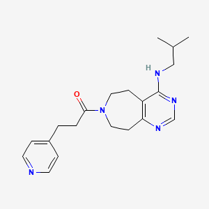 N-isobutyl-7-(3-pyridin-4-ylpropanoyl)-6,7,8,9-tetrahydro-5H-pyrimido[4,5-d]azepin-4-amine