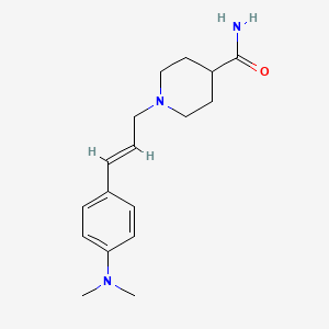 1-{3-[4-(dimethylamino)phenyl]-2-propen-1-yl}-4-piperidinecarboxamide