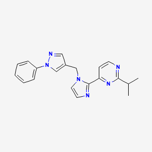 2-isopropyl-4-{1-[(1-phenyl-1H-pyrazol-4-yl)methyl]-1H-imidazol-2-yl}pyrimidine