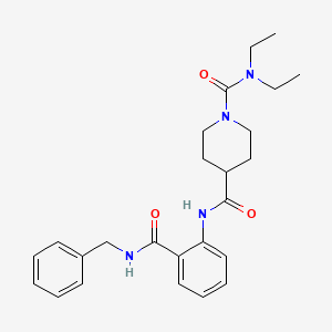 N-{2-[(BENZYLAMINO)CARBONYL]PHENYL}-N,N-DIETHYLTETRAHYDRO-1,4(2H)-PYRIDINEDICARBOXAMIDE