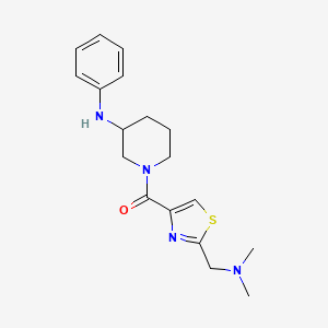 1-({2-[(dimethylamino)methyl]-1,3-thiazol-4-yl}carbonyl)-N-phenyl-3-piperidinamine