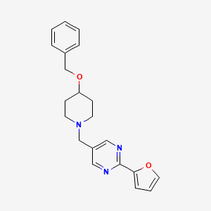 5-{[4-(benzyloxy)-1-piperidinyl]methyl}-2-(2-furyl)pyrimidine