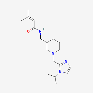 N-({1-[(1-isopropyl-1H-imidazol-2-yl)methyl]piperidin-3-yl}methyl)-3-methylbut-2-enamide