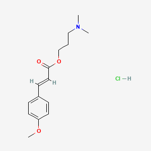 molecular formula C15H22ClNO3 B5371244 3-(dimethylamino)propyl 3-(4-methoxyphenyl)acrylate hydrochloride 