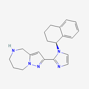 2-{1-[(1S)-1,2,3,4-tetrahydro-1-naphthalenyl]-1H-imidazol-2-yl}-5,6,7,8-tetrahydro-4H-pyrazolo[1,5-a][1,4]diazepine dihydrochloride