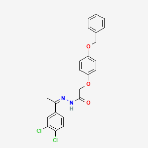 2-[4-(benzyloxy)phenoxy]-N'-[1-(3,4-dichlorophenyl)ethylidene]acetohydrazide