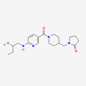 1-{[1-({6-[(2-hydroxybutyl)amino]pyridin-3-yl}carbonyl)piperidin-4-yl]methyl}pyrrolidin-2-one