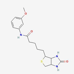 N-(3-methoxyphenyl)-5-(2-oxohexahydro-1H-thieno[3,4-d]imidazol-4-yl)pentanamide