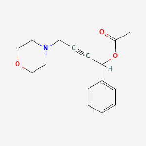 4-(4-morpholinyl)-1-phenyl-2-butyn-1-yl acetate