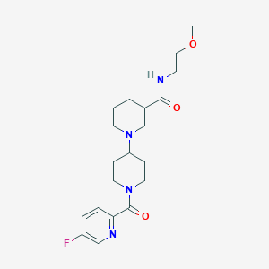 1'-[(5-fluoropyridin-2-yl)carbonyl]-N-(2-methoxyethyl)-1,4'-bipiperidine-3-carboxamide