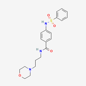 N-[3-(4-morpholinyl)propyl]-4-[(phenylsulfonyl)amino]benzamide