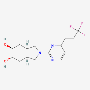 (3aR*,5S*,6S*,7aS*)-2-[4-(3,3,3-trifluoropropyl)-2-pyrimidinyl]octahydro-1H-isoindole-5,6-diol