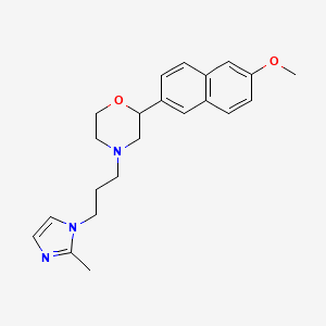 2-(6-methoxy-2-naphthyl)-4-[3-(2-methyl-1H-imidazol-1-yl)propyl]morpholine