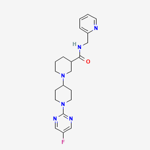 1'-(5-fluoropyrimidin-2-yl)-N-(pyridin-2-ylmethyl)-1,4'-bipiperidine-3-carboxamide