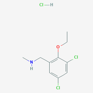 molecular formula C10H14Cl3NO B5371528 (3,5-dichloro-2-ethoxybenzyl)methylamine hydrochloride CAS No. 1048947-98-3