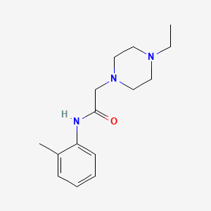 2-(4-ethyl-1-piperazinyl)-N-(2-methylphenyl)acetamide