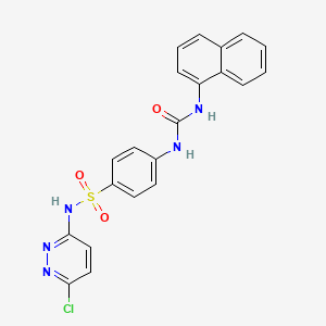 N-(6-chloro-3-pyridazinyl)-4-{[(1-naphthylamino)carbonyl]amino}benzenesulfonamide