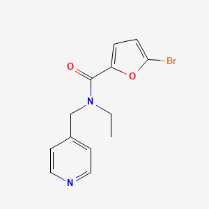 molecular formula C13H13BrN2O2 B5371570 5-bromo-N-ethyl-N-(4-pyridinylmethyl)-2-furamide 