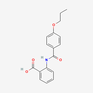 molecular formula C17H17NO4 B5371583 2-[(4-propoxybenzoyl)amino]benzoic acid 