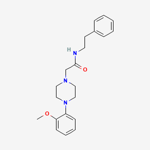 2-[4-(2-methoxyphenyl)-1-piperazinyl]-N-(2-phenylethyl)acetamide