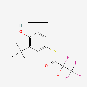 molecular formula C18H24F4O3S B5371616 S-(3,5-di-tert-butyl-4-hydroxyphenyl) 2,3,3,3-tetrafluoro-2-methoxypropanethioate 