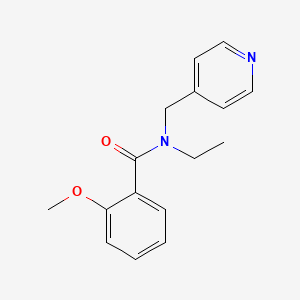 molecular formula C16H18N2O2 B5371638 N-ethyl-2-methoxy-N-(4-pyridinylmethyl)benzamide 