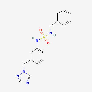 N-benzyl-N'-[3-(1H-1,2,4-triazol-1-ylmethyl)phenyl]sulfamide