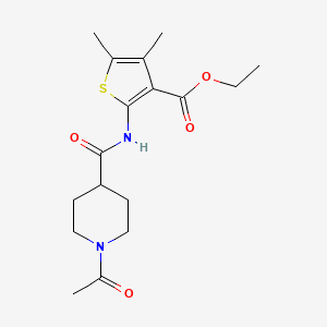 ethyl 2-{[(1-acetyl-4-piperidinyl)carbonyl]amino}-4,5-dimethyl-3-thiophenecarboxylate