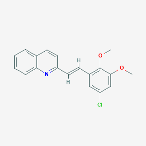 2-[2-(5-chloro-2,3-dimethoxyphenyl)vinyl]quinoline