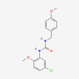 molecular formula C16H17ClN2O3 B5371871 N-(5-chloro-2-methoxyphenyl)-N'-(4-methoxybenzyl)urea 